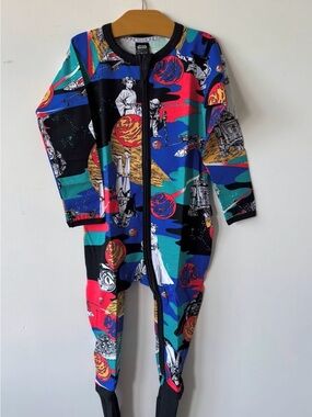 Bonds Multicolor Star Wars Zip-Front Sleep Suit - Black, Blue, Teal, Red, Yellow